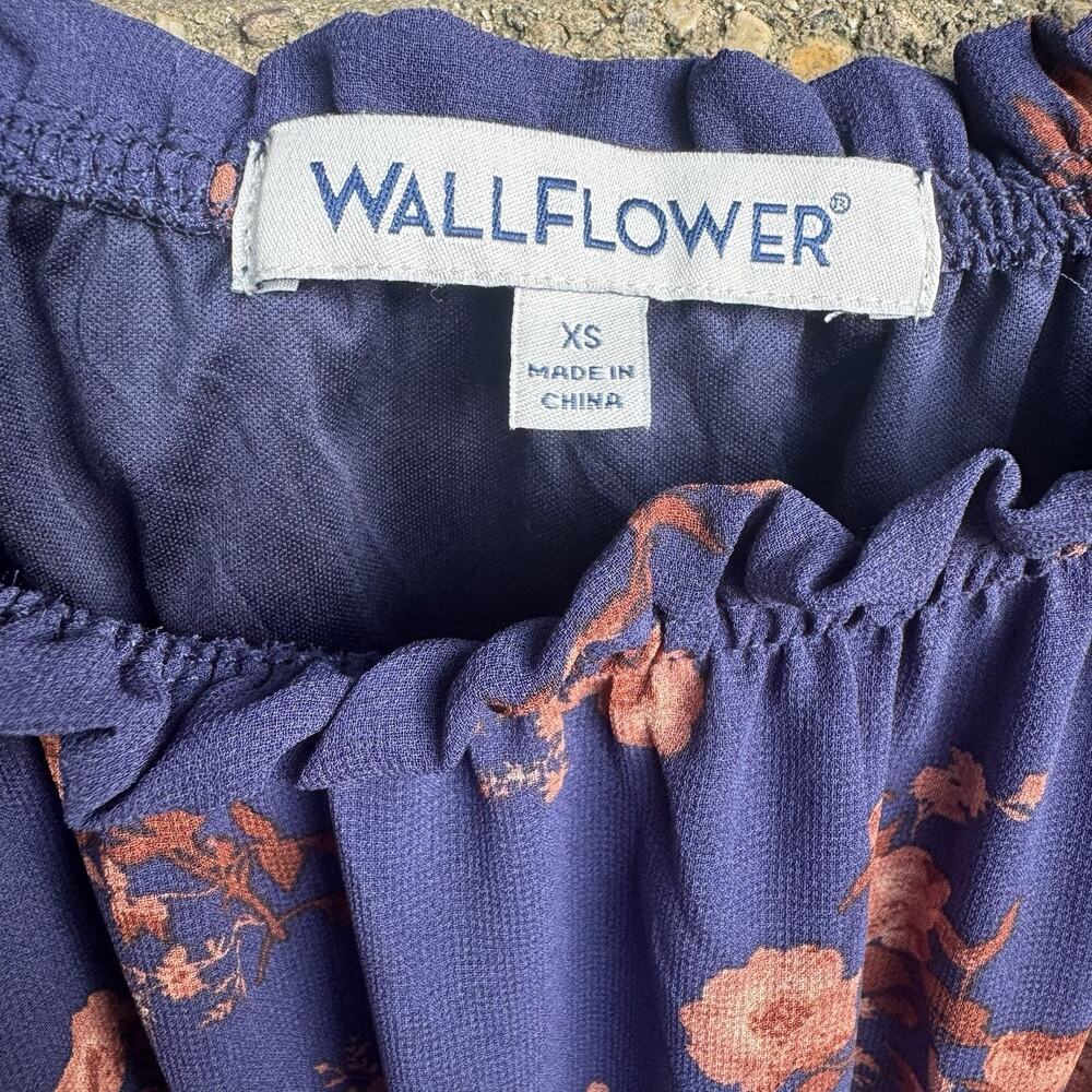 Wallflower Boho Cottagecore Womens Dress, XS Romantic Tiered - Picture 3 of 10